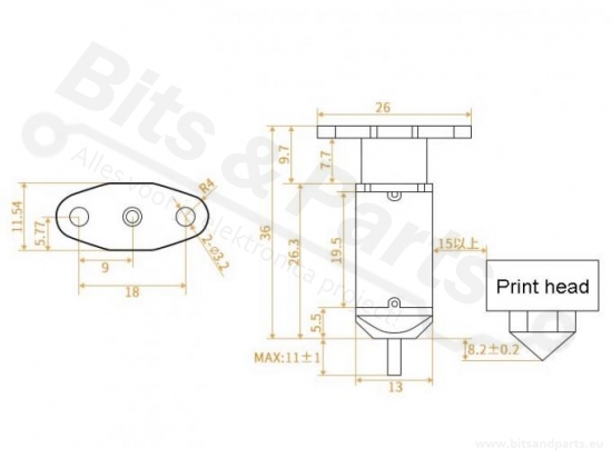 Touch bed leveling sensor voor 3D printers